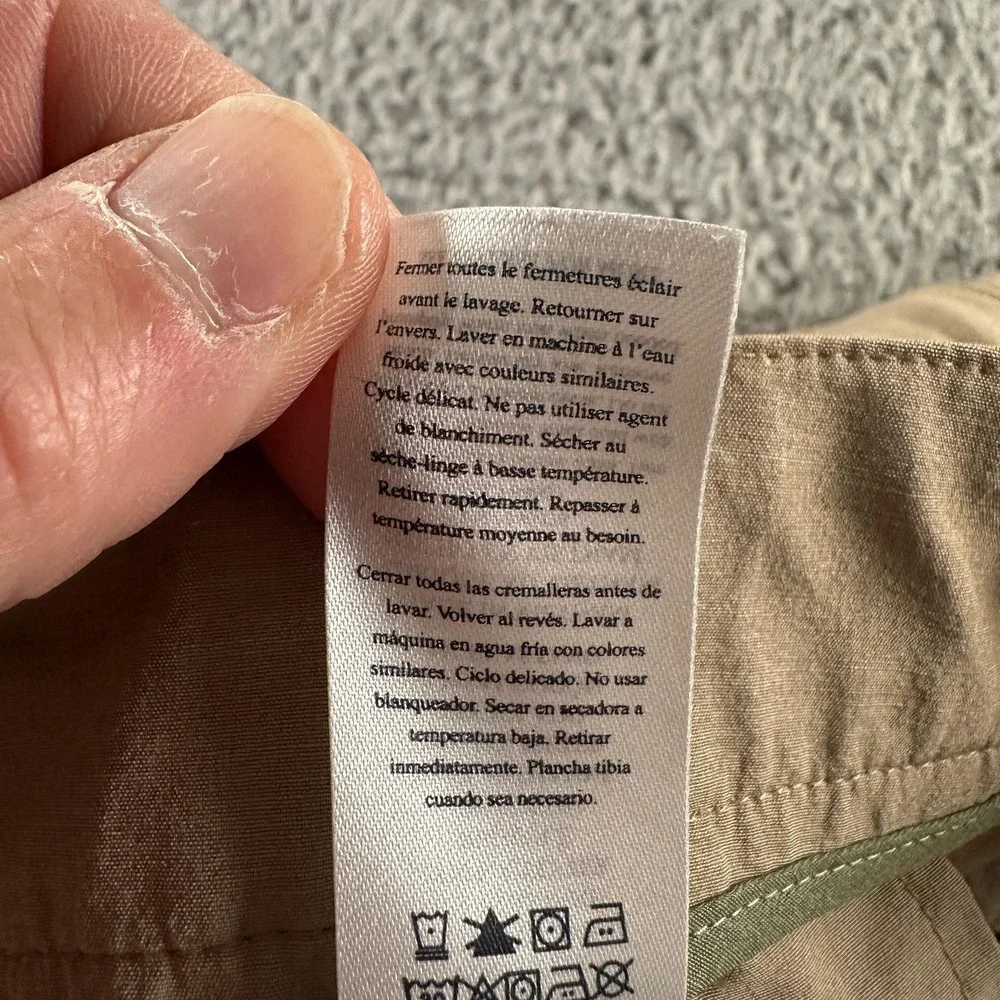 Faherty All Day Chino Shorts Mens 36 Beige Performance Stretch Travel Casual